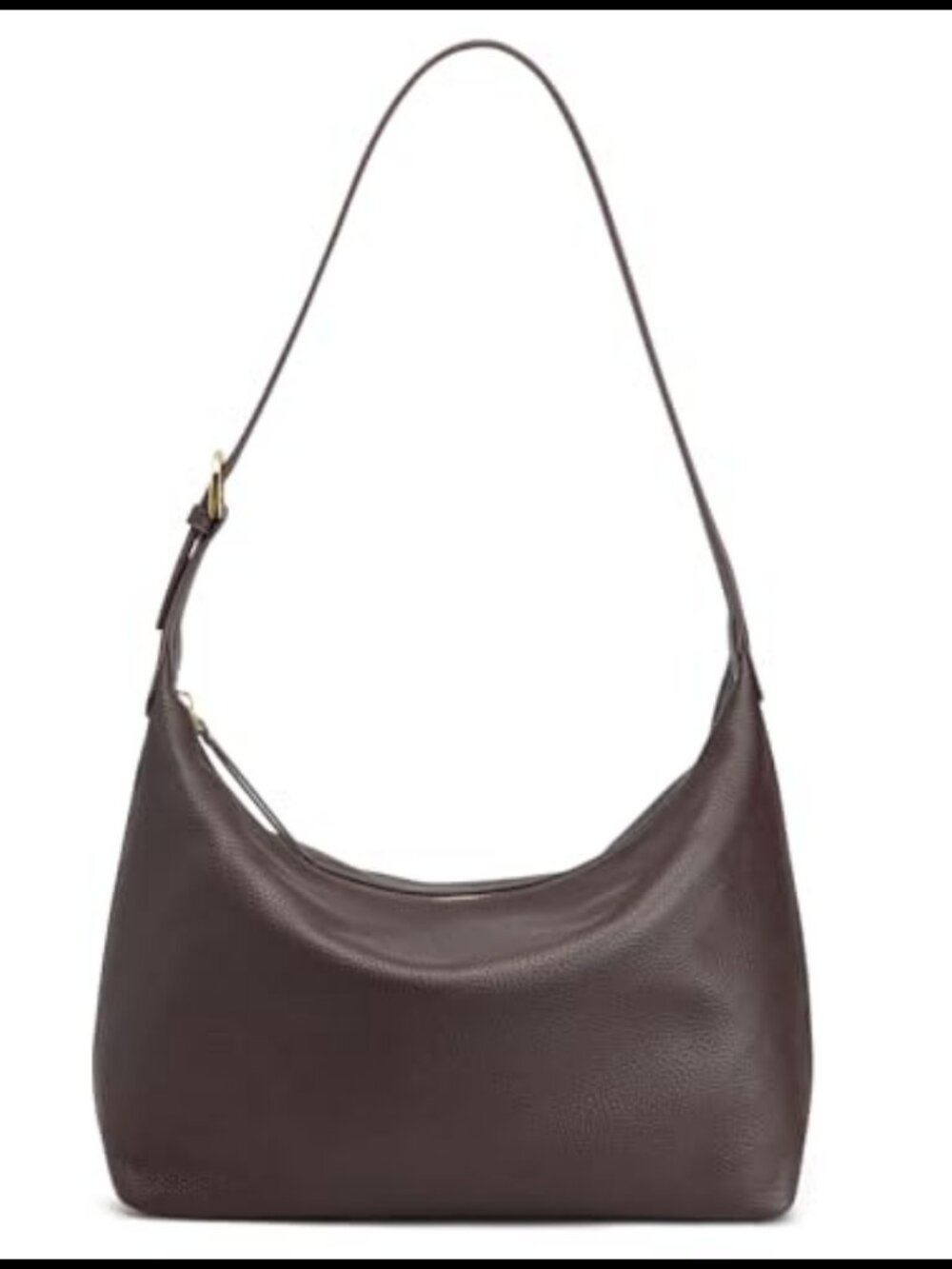Genuine Leather Hobo Bag Removable Strap Crossbody Shoulder Purse